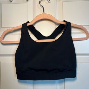 Athleta Midnight Black Racerback Sports Bra